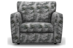 Heart of House Lucas Shimmer Fabric Chair - Silver